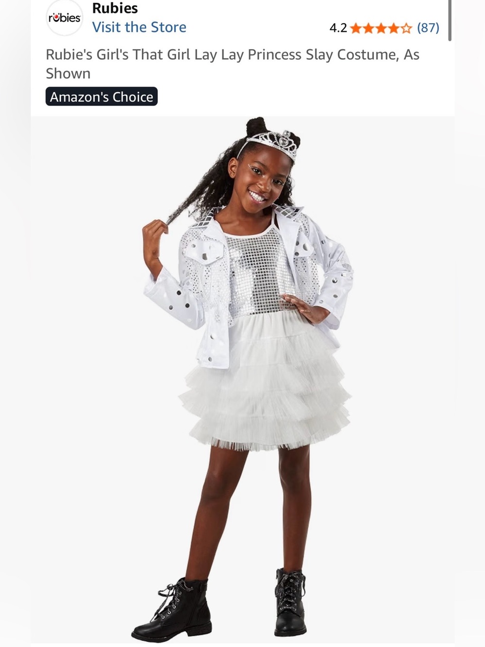 New Nickelodeon That Girl Lay Lay Tulle Princess Halloween Costume Size: M